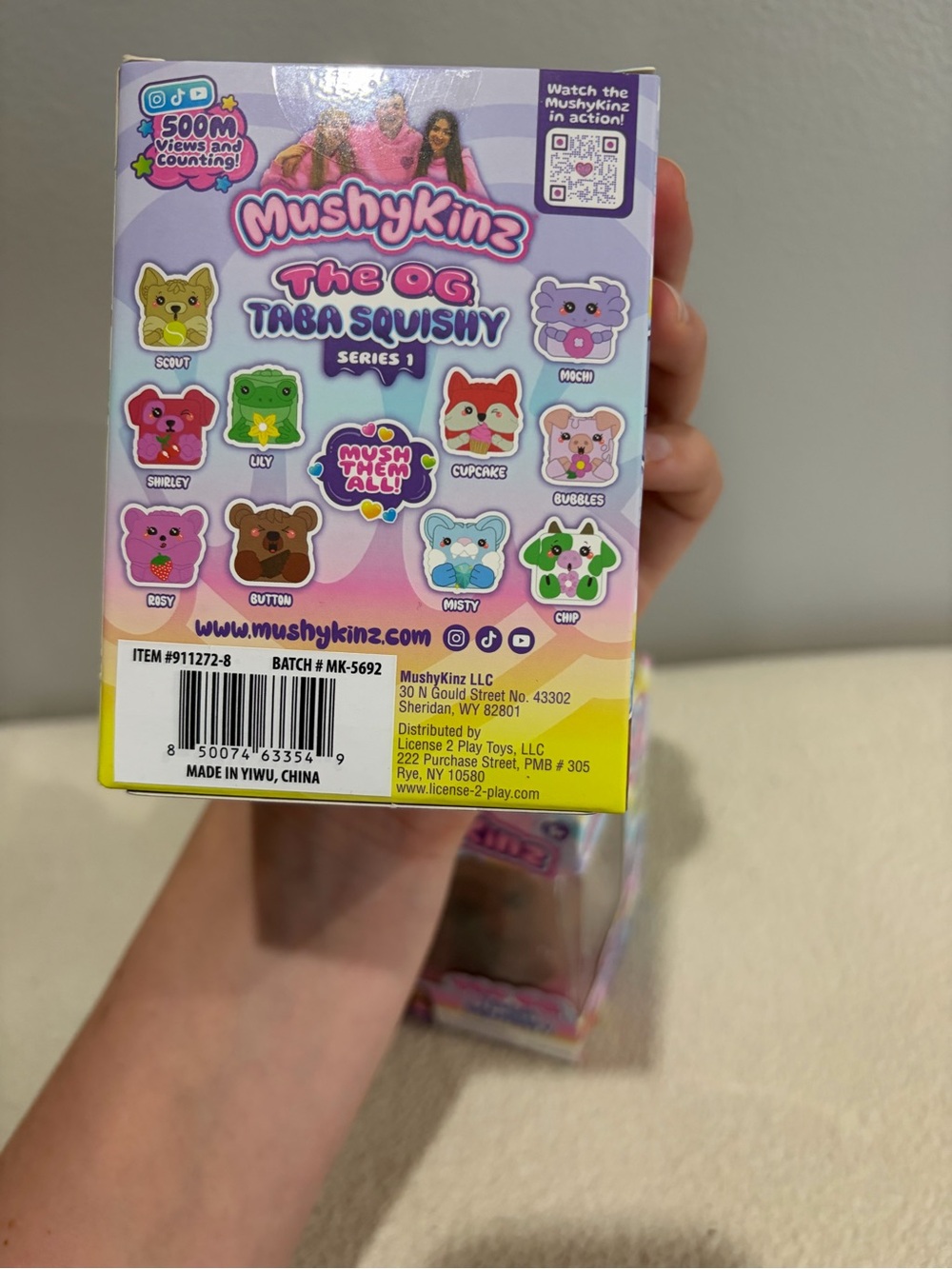 The OG Taba Squishy Kids Toy - Brown Bear with Chocolate and White/Green Cow - Picture 5 of 7